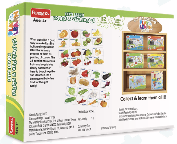Fruits & Vegetables Puzzle thumbnail 4
